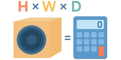 Subwoofer-Gehäuse Rechner symbol