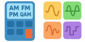 PWM, AM, FM, PM, QAM Modulation