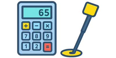 Metalldetektor-Parameter-Rechner