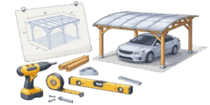 Konstruktion eines Carports