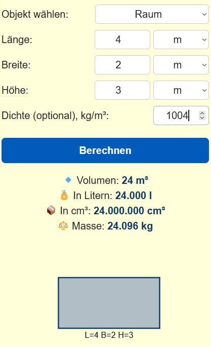 Flächenrechner für Objekte und geometrische Figuren 4