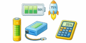 verbleibende Batterieladung