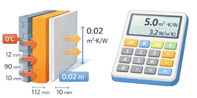 Thermischen Widerstand von Materialien thermischen Widerstand von Materialien